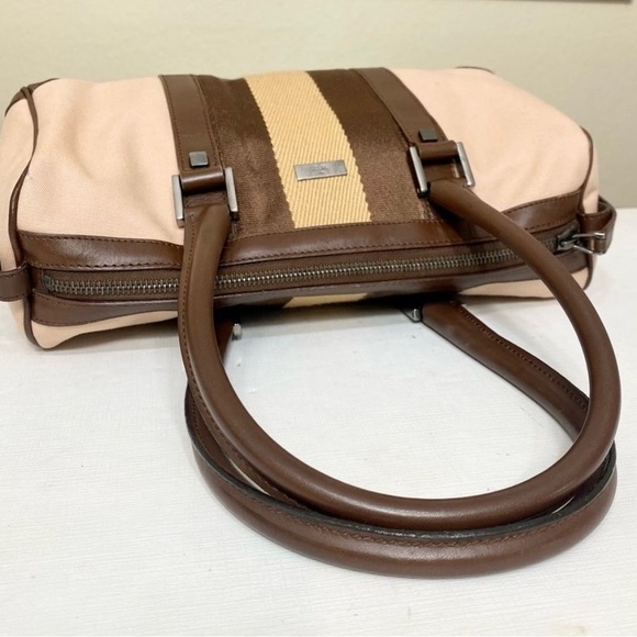 GUCCI Pink Canvas/Leather Handbag 👜 - Picture 5 of 10